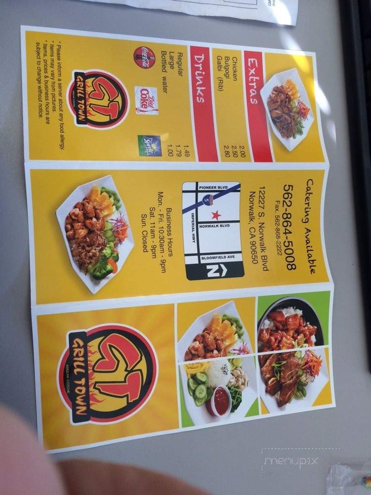 Grill Town - Norwalk, CA menu_pic