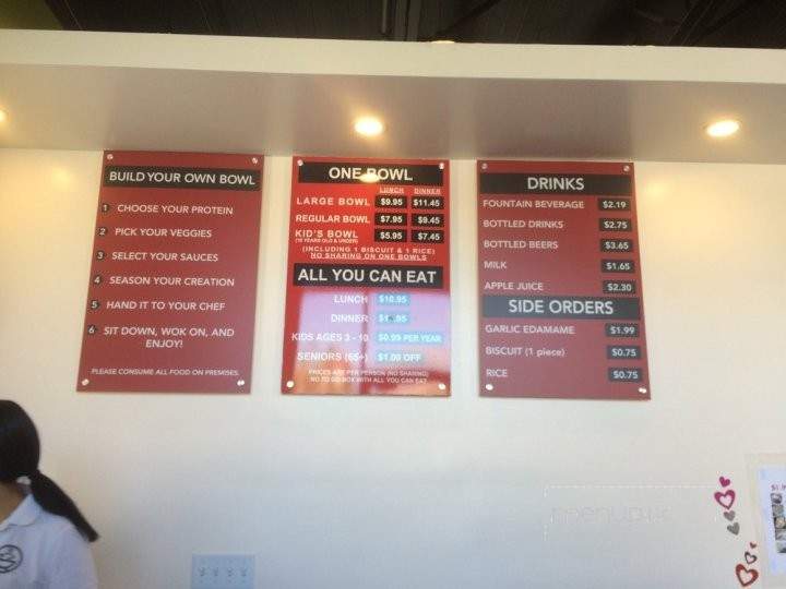 Big Wok Mongolian Grill - Rancho Cucamonga, CA menu_pic