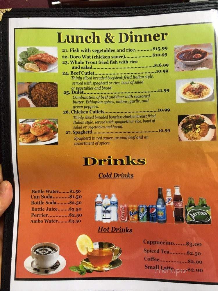 Fresh Ethiopian Restaurant - Inglewood, CA menu_pic