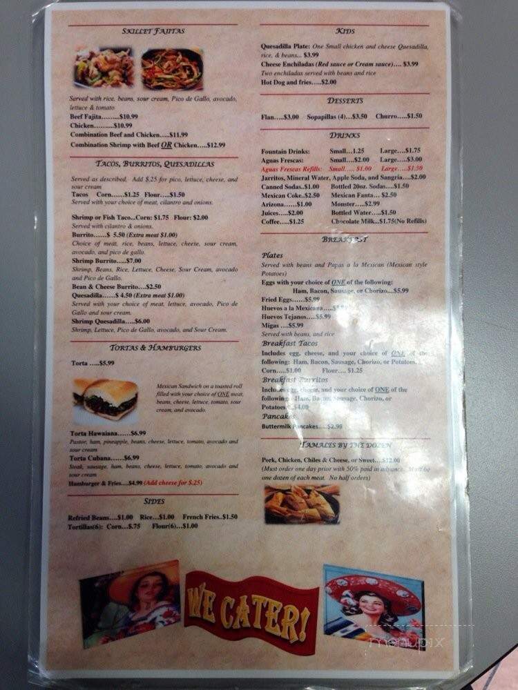 Dona Mary - Plano, TX menu_pic