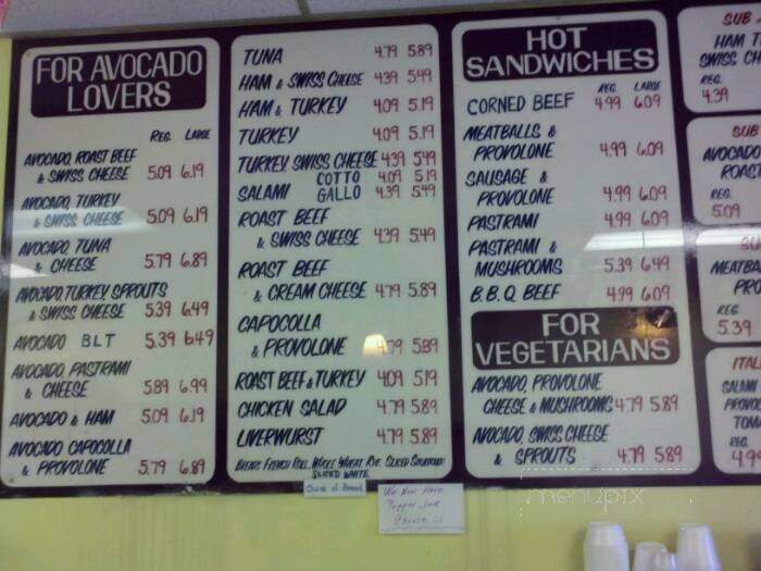 Vince's Deli - Pasadena, CA menu_pic