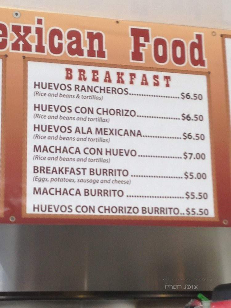 Nina's Mexican Food - Los Angeles, CA menu_pic