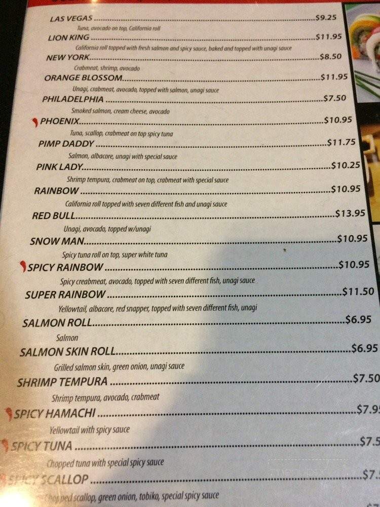 Ooi - Clovis, CA menu_pic