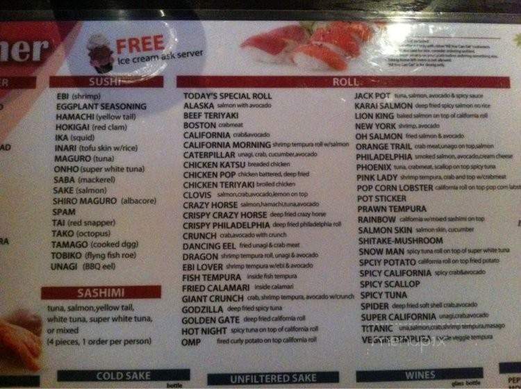 Ooi - Clovis, CA menu_pic