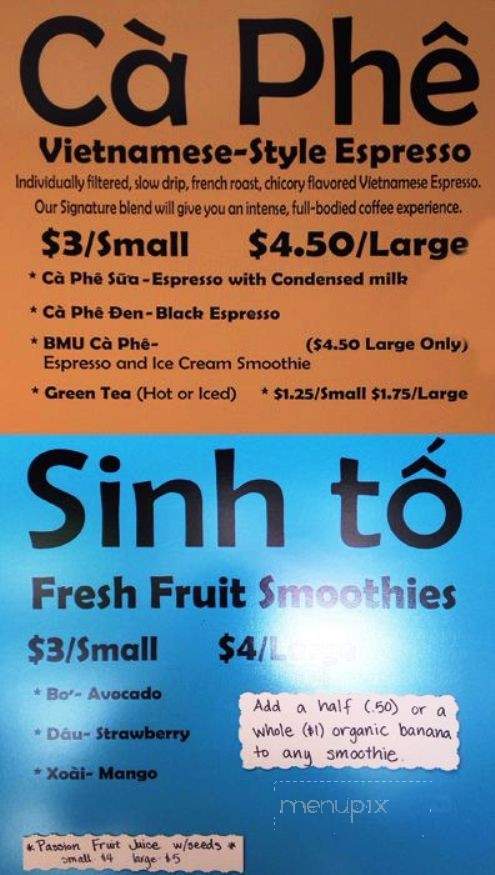 Banh Mi Unwrapped - Seattle, WA menu_pic