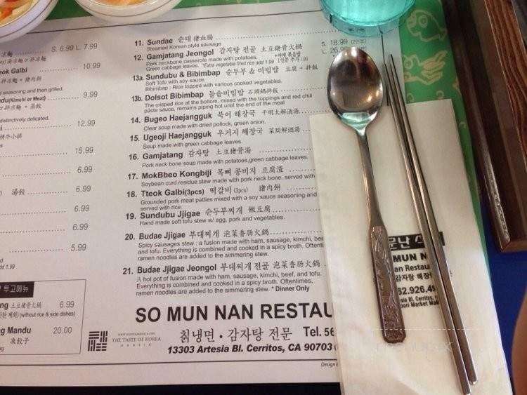 Somunnan - Cerritos, CA menu_pic