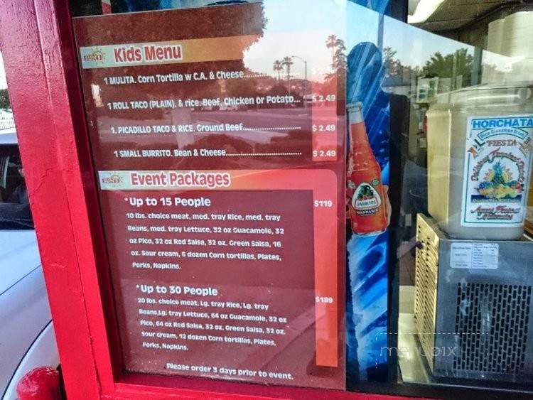 Sun Tacos - La Mesa, CA menu_pic