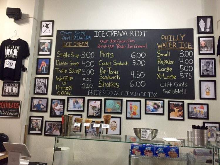 Ice Cream Riot - Denver, CO menu_pic