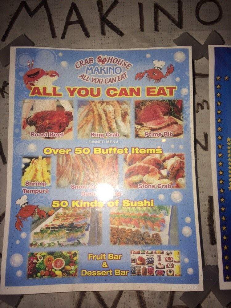 Makino's Crab House - Honolulu, HI menu_pic