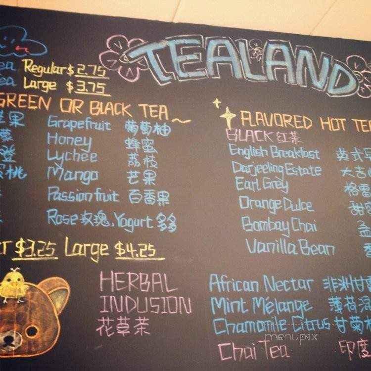 Lin's Wonderland Tearoom - Rowland Heights, CA menu_pic