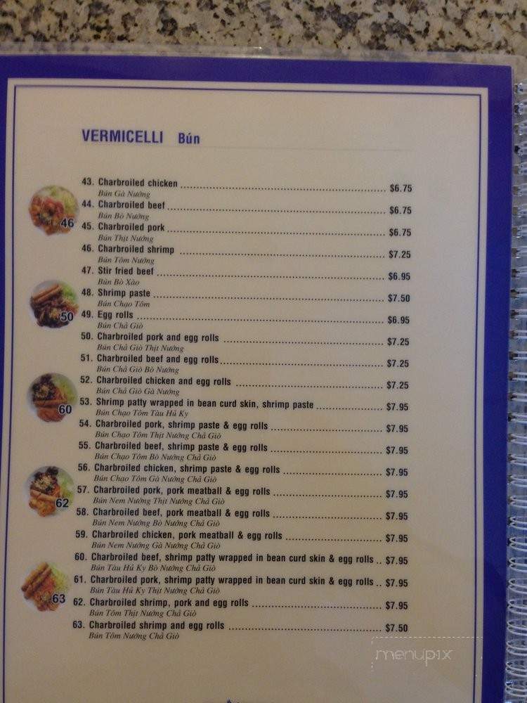 Pho Fula - La Habra, CA menu_pic