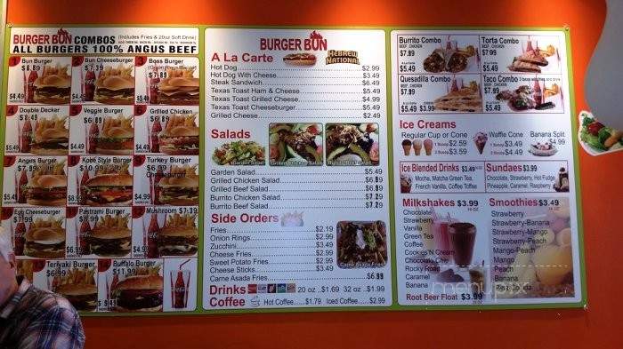 Burger Bun - Glendale, CA menu_pic