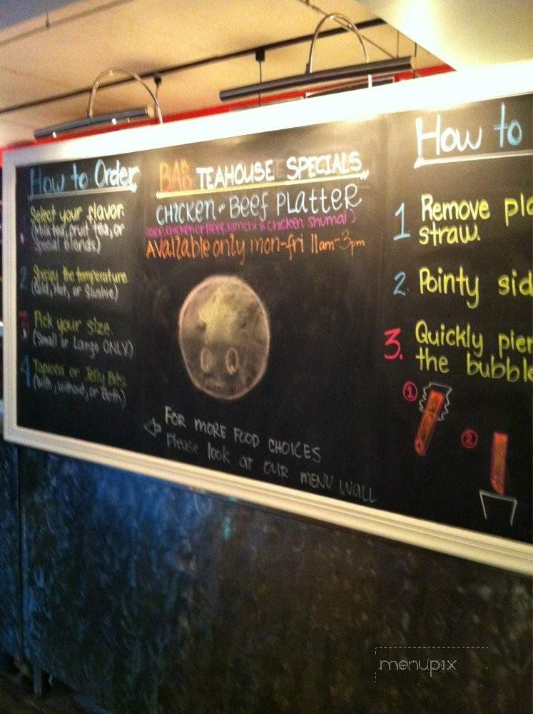 Babo Teahouse - Jersey City, NJ menu_pic