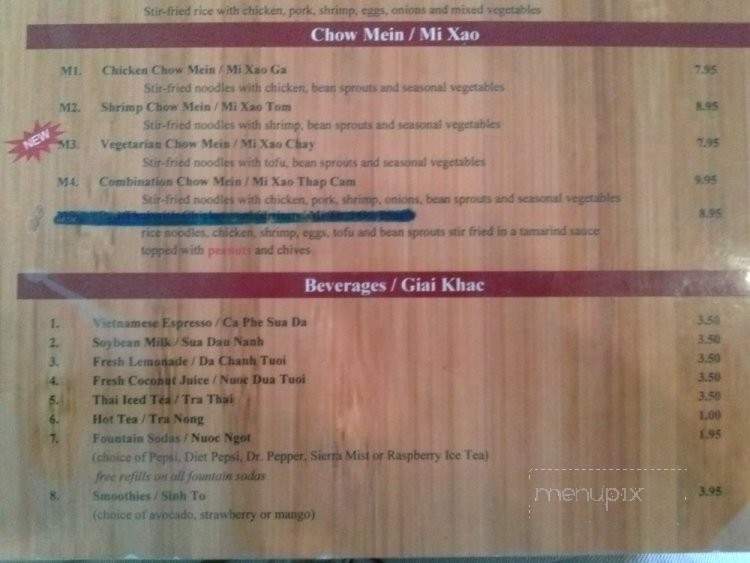 Pho King Good - Auburn, CA menu_pic