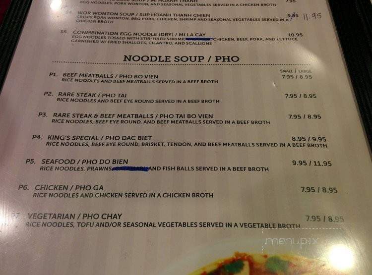 Pho King Good - Auburn, CA menu_pic