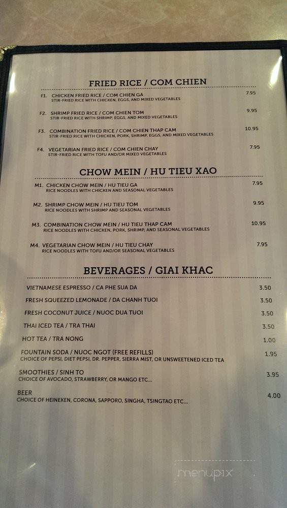 Pho King Good - Auburn, CA menu_pic