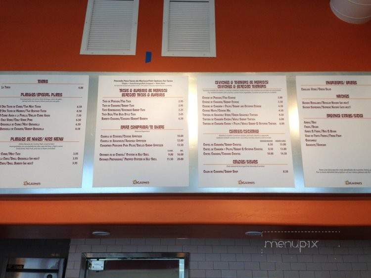 Caguamas Tacos y Mariscos - San Jose, CA menu_pic