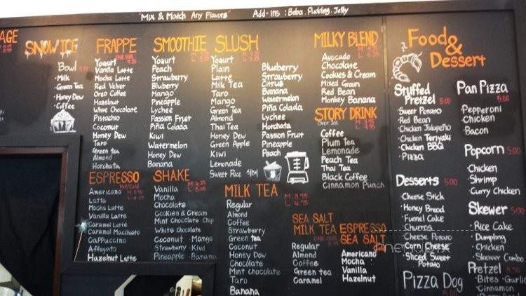 Boba Story - Los Angeles, CA menu_pic