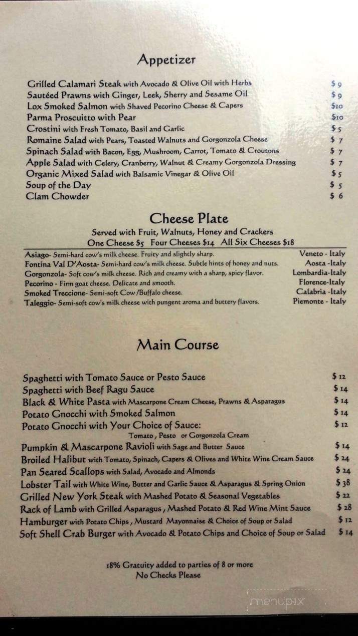 Bayfront Restaurant - Eureka, CA menu_pic