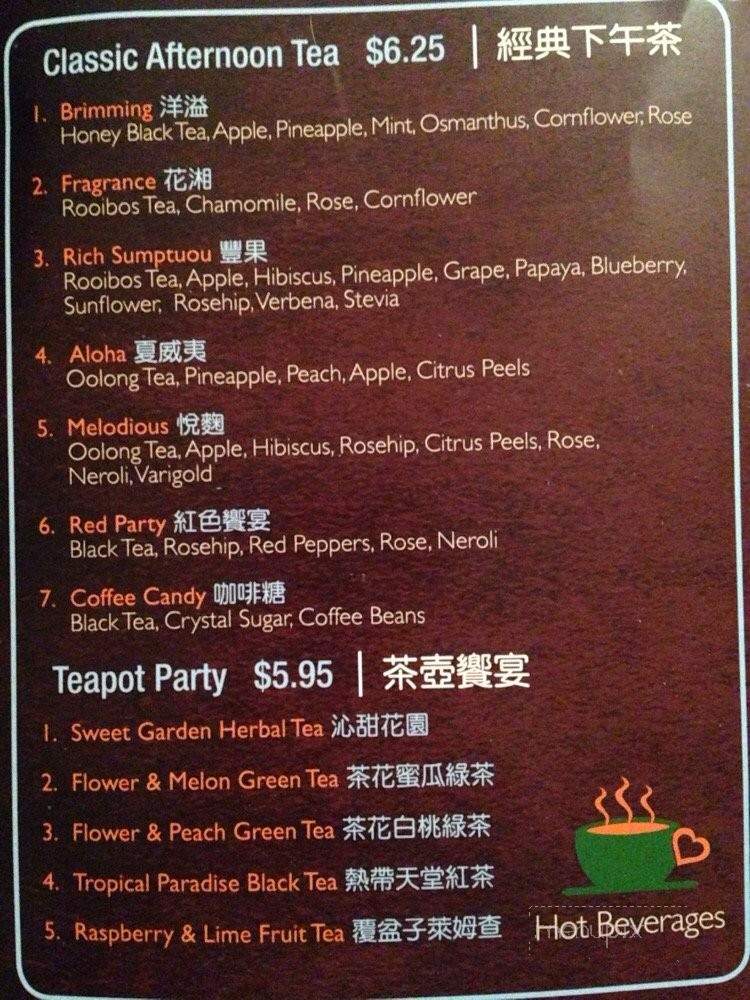 1920 Tea Club - Fresno, CA menu_pic