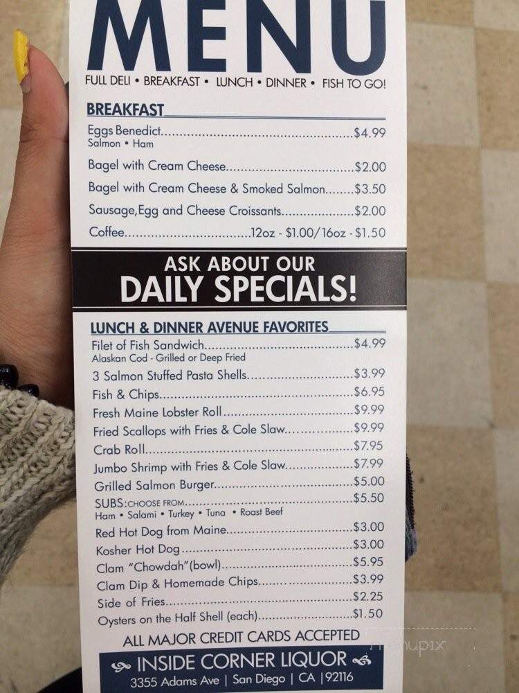 Alaskan Seafood Connection - San Diego, CA menu_pic