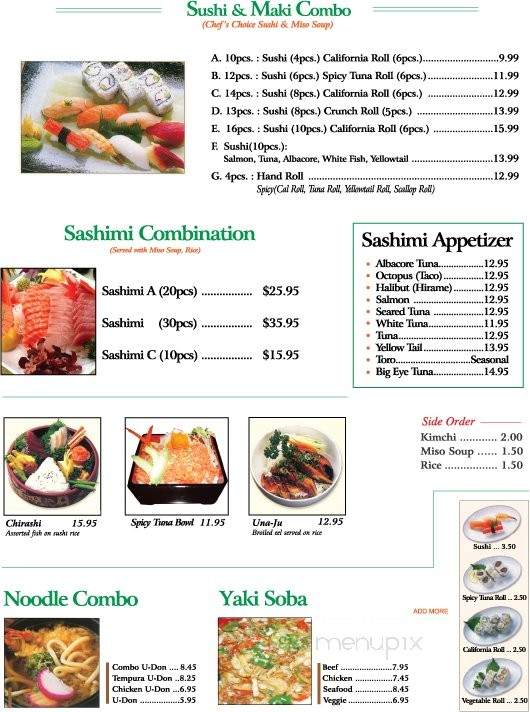 Mika Sushi Roll & Teriyaki - Garden Grove, CA menu_pic