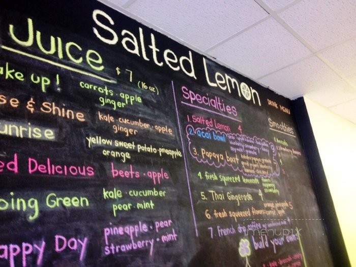 Salted Lemon - Honolulu, HI menu_pic