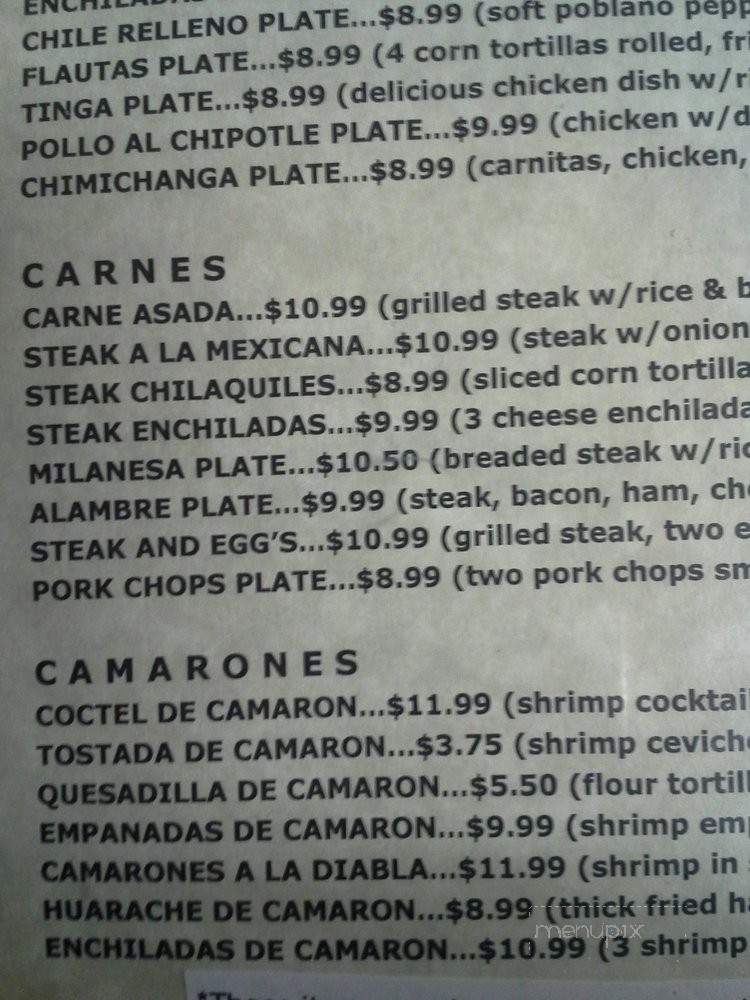 Tarasco's New Latino Cuisine - Denver, CO menu_pic