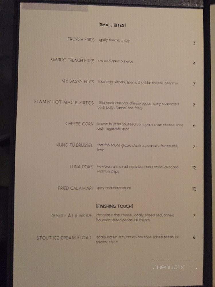 Puzzle Bar - La Mirada, CA menu_pic