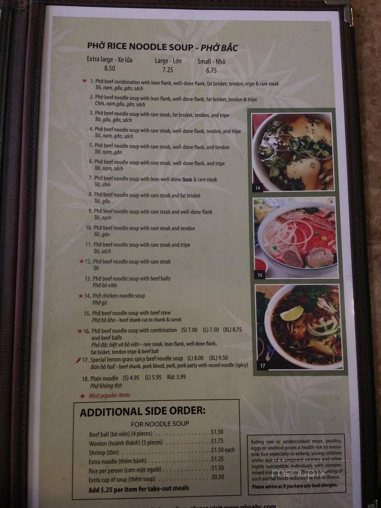 /250296022/Pho-ABC-Menu-Folsom-CA - Folsom, CA