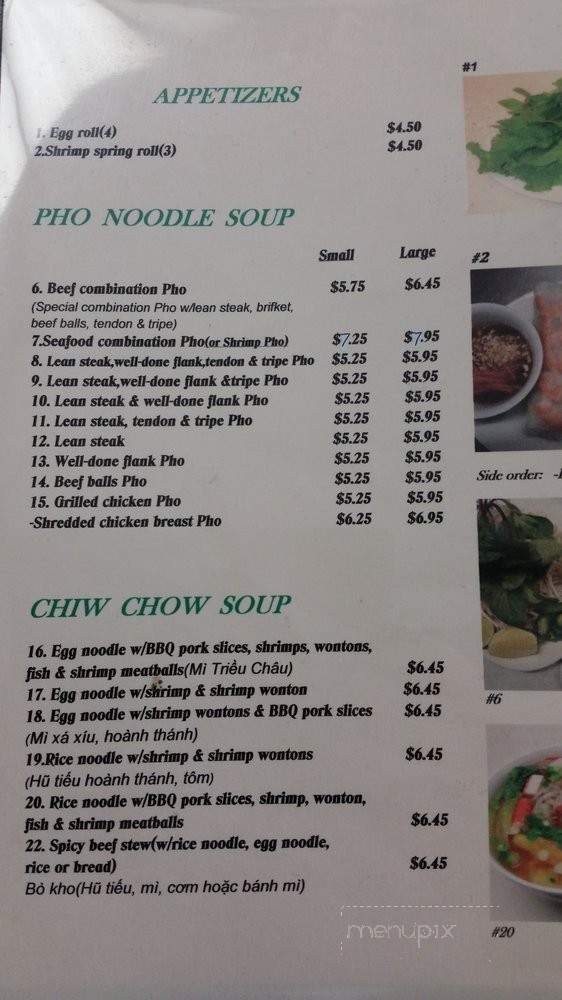 VN DISH - Gardena, CA menu_pic