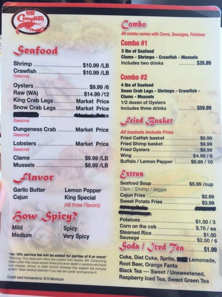 King Crawfish - City of Industry, CA menu_pic