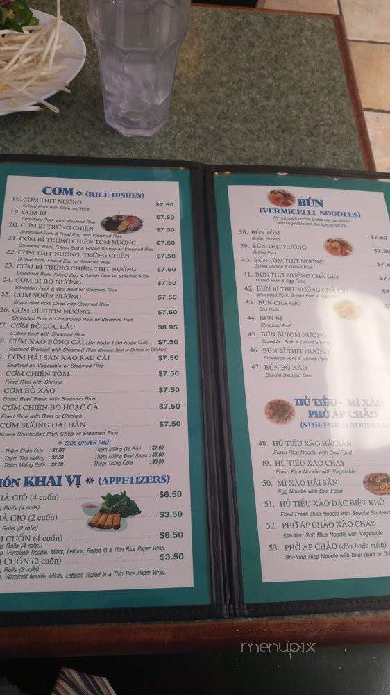 Pho 45 - La Mirada, CA menu_pic