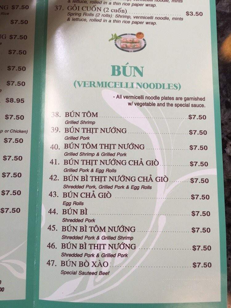 Pho 45 - La Mirada, CA menu_pic