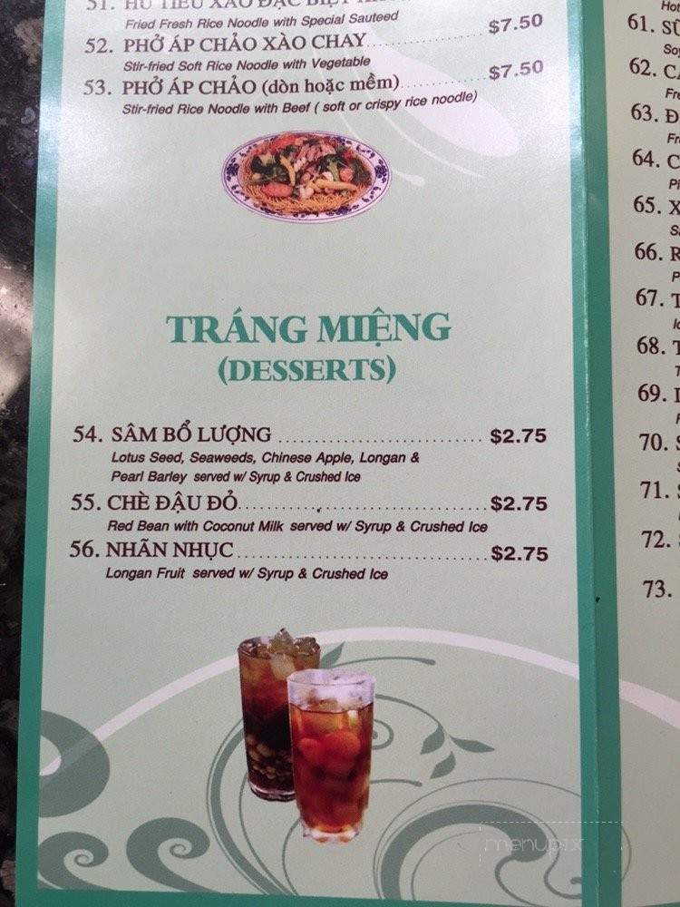 Pho 45 - La Mirada, CA menu_pic