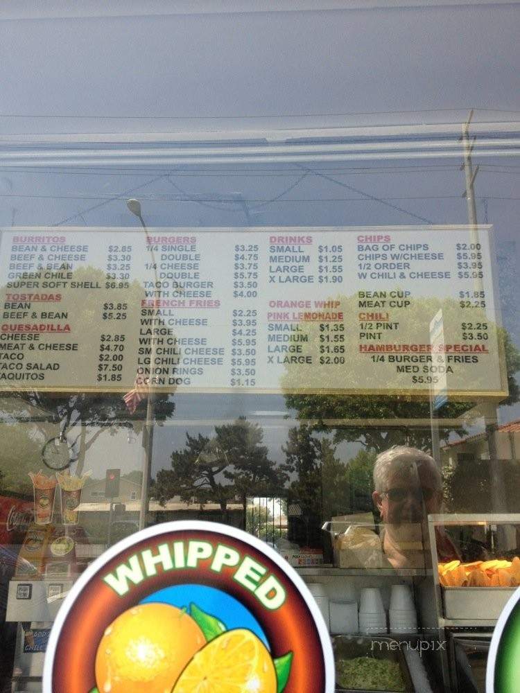 Taco Treat - Arcadia, CA menu_pic