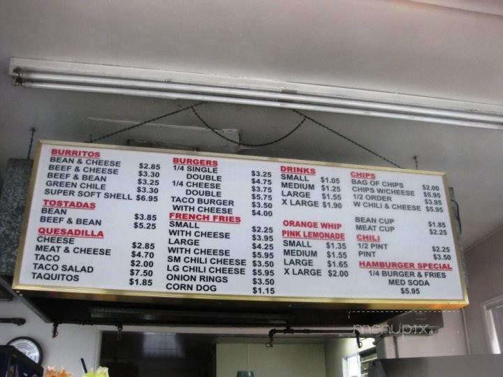 Taco Treat - Arcadia, CA menu_pic