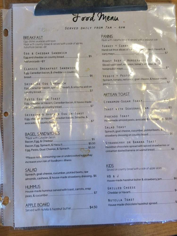 Makai Coffee - Long Beach, CA menu_pic