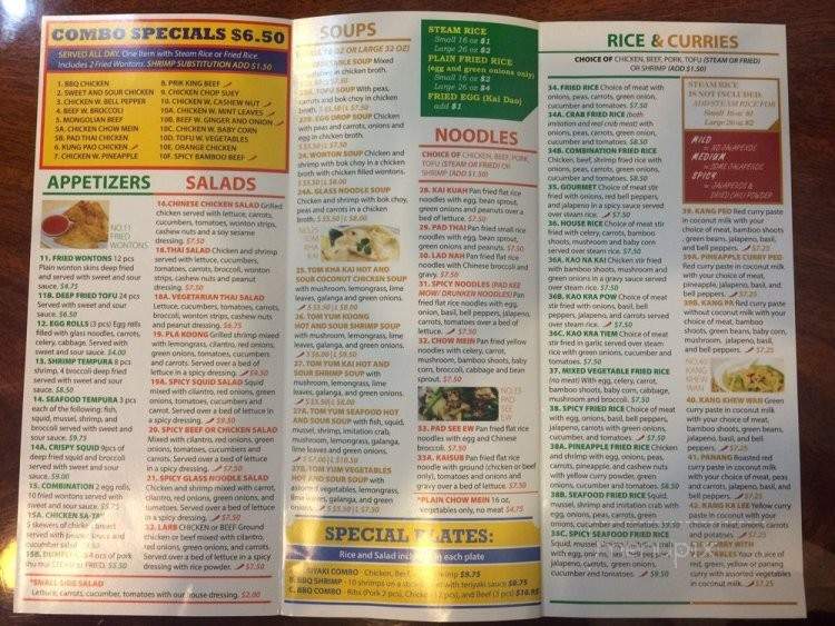 Thai Food Express - Glendale, CA menu_pic