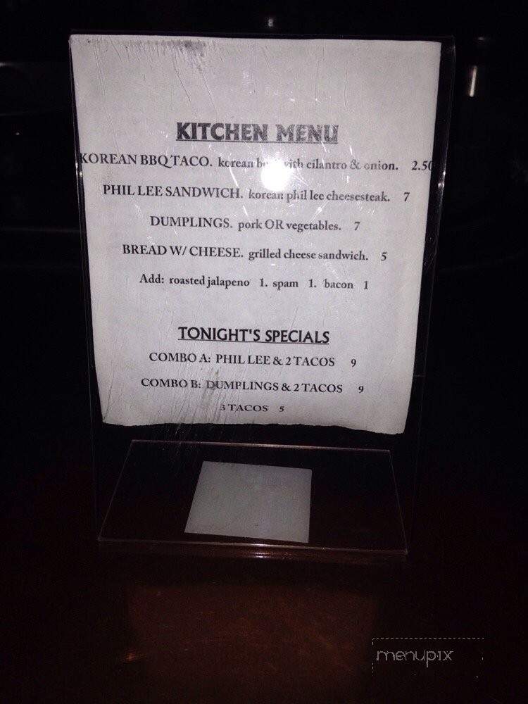 Blue Goose Lounge - Los Angeles, CA menu_pic