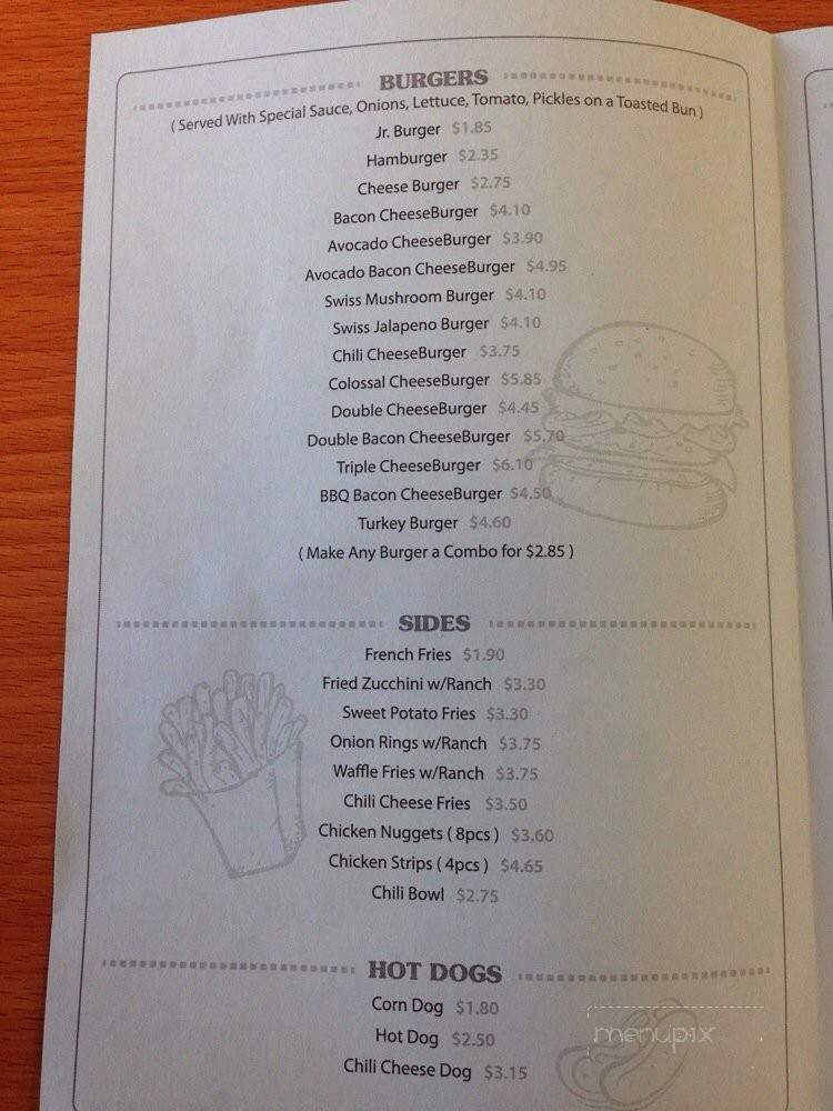 The BurgerStop - Santa Ana, CA menu_pic