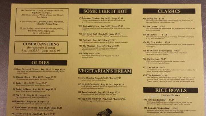 Sandwich Cafe - Santa Fe Springs, CA menu_pic