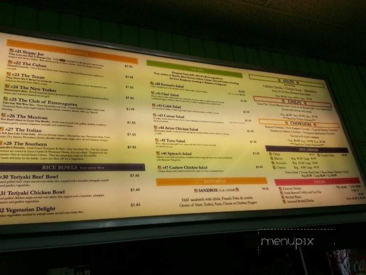 Sandwich Cafe - Santa Fe Springs, CA menu_pic