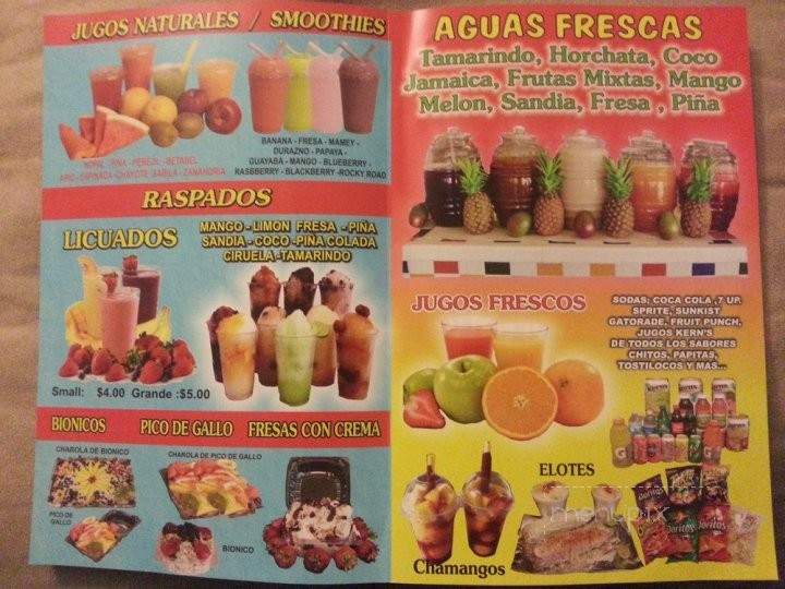Garcias Fruits - South El Monte, CA menu_pic