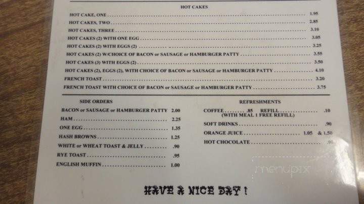 Lucky's Breakfast - San Diego, CA menu_pic