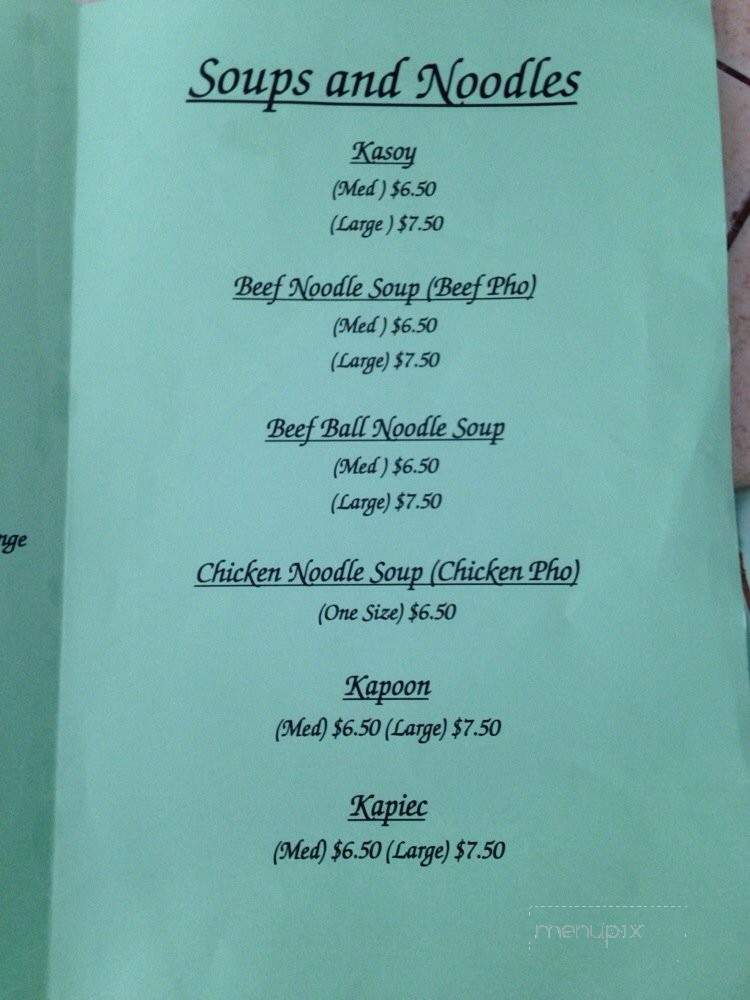 Laos Kitchen - Parkway-South Sacramento, CA menu_pic