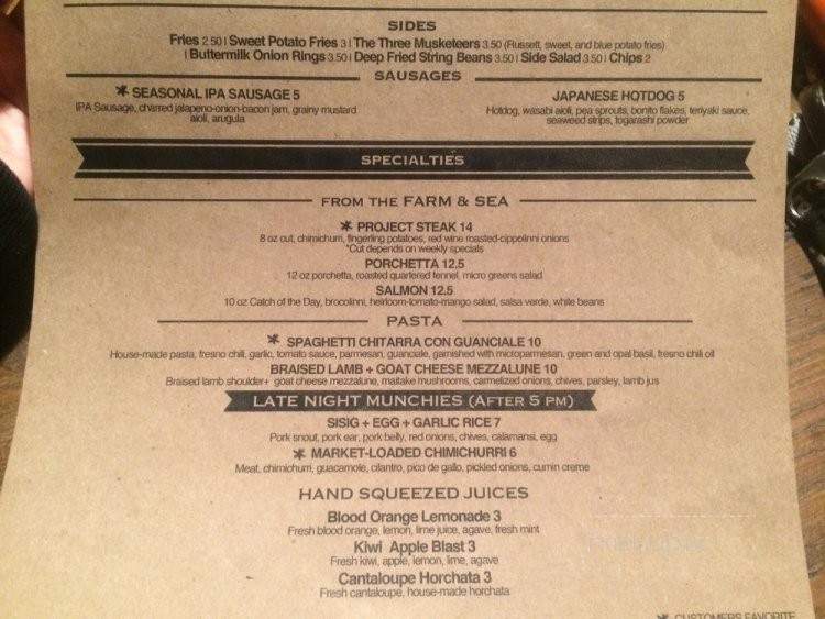 Project West - Westminster, CA menu_pic