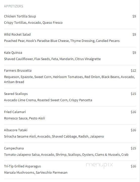 Marisol at the Cliffs - Pismo Beach, CA menu_pic