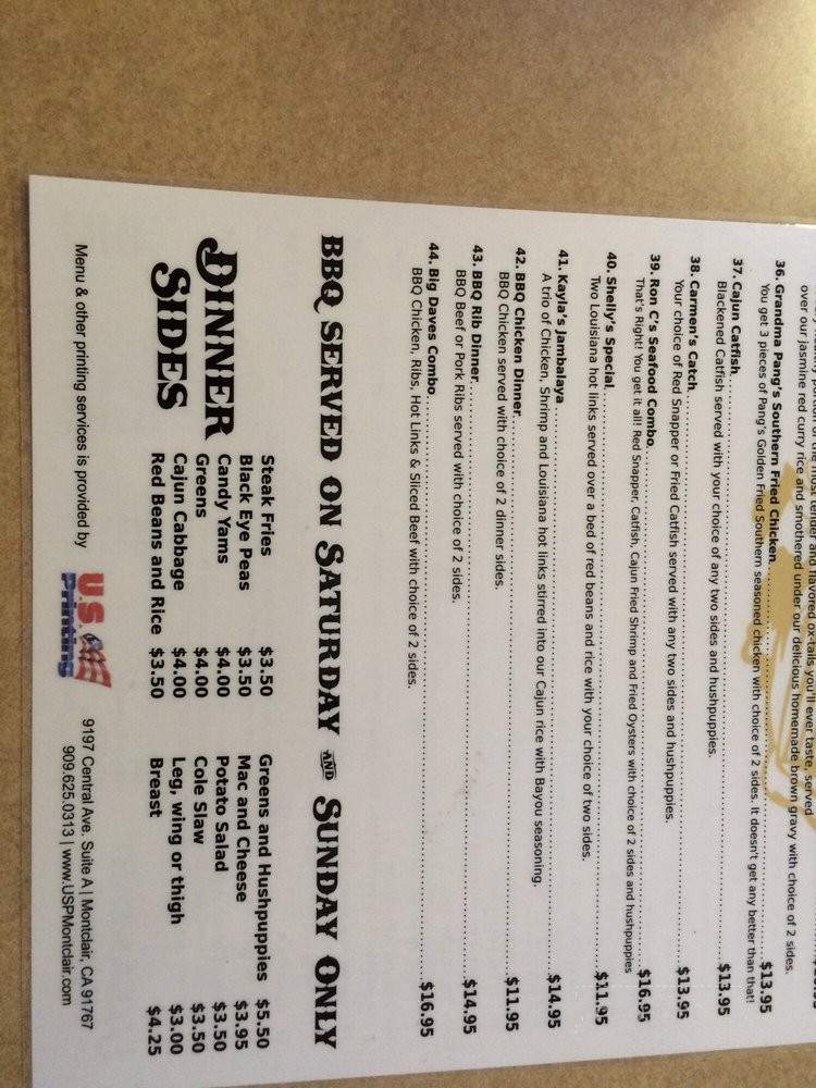 Day Day's BBQ & Waffle House - Pomona, CA menu_pic
