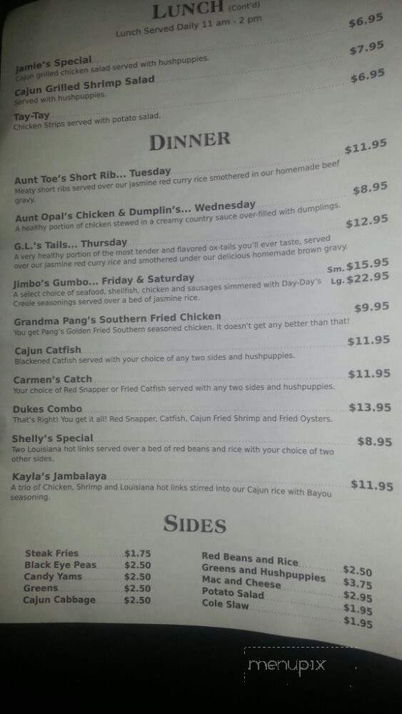 Day Day's BBQ & Waffle House - Pomona, CA menu_pic